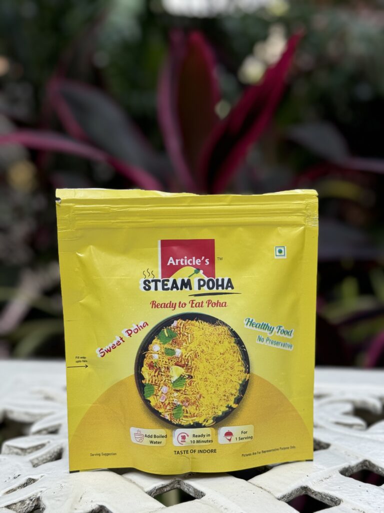 STEAM POHA SWEET+ SEV+SPOON